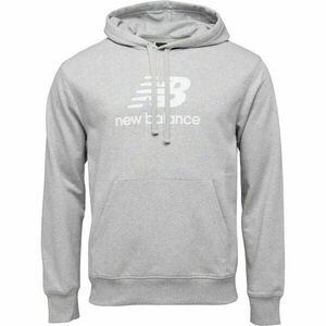 New Balance ESSENTIALS STACKED LOGO FRENCH TERRY HOODIE Hanorac bărbați, gri, mărime imagine