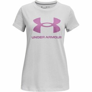 Under Armour LIVE SPORTSTYLE GRAPHIC SS Tricou fete, gri, mărime XL imagine