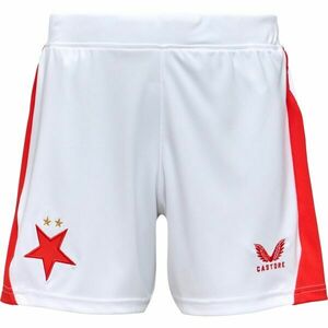CASTORE SLAVIA PRAGUE HOME SHORT JR Șort fotbal copii, alb, mărime imagine