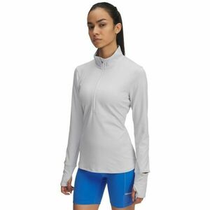 Under Armour QUALIFIER RUN 1/2 ZIP Tricou pentru damă, gri, mărime M imagine