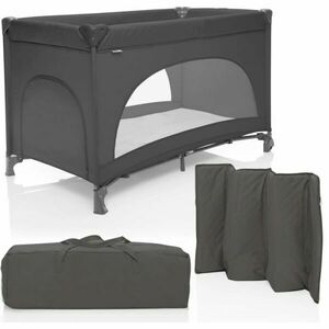 ZOPA LELY Pătuț de călătorie, gri închis, mărime imagine