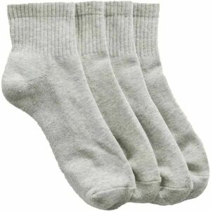 GAP V-STUDIO LOGO CREW 2PK Șosete damă, gri, mărime imagine