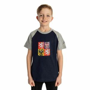 Kappa LOGO CAFY ČR JR Tricou pentru copii, albastru închis, mărime 14Y imagine