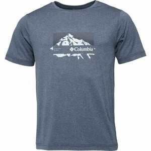 Columbia KWICK HIKE GRAPHIC SS TEE Tricou pentru bărbați, albastru, mărime imagine