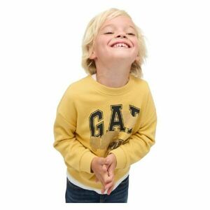 GAP V-FRCH OVERSIZED LOGO CREW Hanorac de copii, galben, mărime 2Y imagine