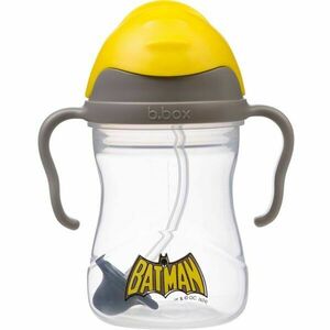 B.BOX BATMAN 240 ML Cană cu pai pentru copii, transparent, mărime 240 ML imagine
