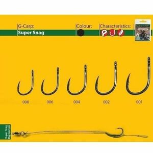 Carlige forjate G-CARP SNAG BL 10buc/ plic Gamakatsu (Marime Carlige: Nr. 4) imagine