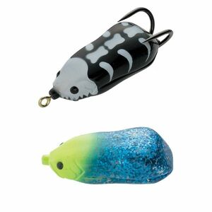 Creatura Tiemco Vajra Frog HSP-55 Hooking Special, Yellow Head/Blue Glitter, 5.5cm, 16.5g imagine