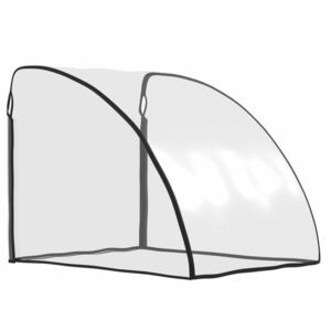 HOMCOM Husă de ploaie pentru remorci de bicicletă pentru copii, cu fereastră, 76 x 61 x 61 cm, transparent | Aosom Romania imagine