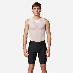 Colanți scurți ciclism pe șosea fără bretele Discover Negru Bărbați imagine