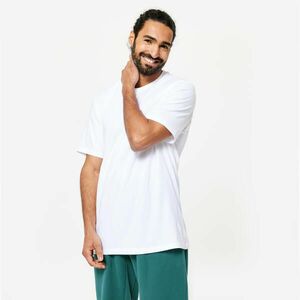 Tricou fitness guler rotund Alb Bărbați imagine