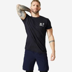 Tricou respirant Slim 500 Fitness cardio Negru Bărbați imagine
