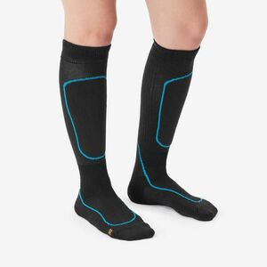 Șosete lungi și călduroase Alpinism 900 Negru Adulți imagine