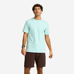 Tricou fitness guler rotund Albastru Bărbați imagine