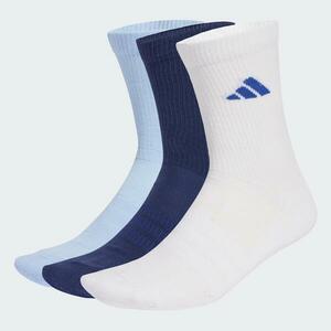 Set 3 perechi șosete căptușite până la jumătatea gambei ADIDAS Albastru-Alb imagine