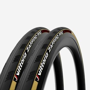 Set 2 cauciucuri șosea talon flexibil Vittoria Zaffiro Pro V 700x25 tanwall Bej imagine