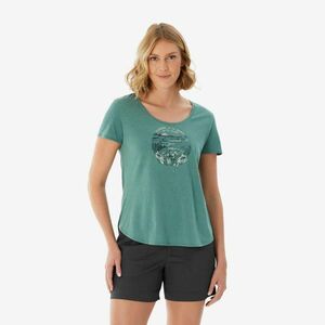 Tricou de drumeție NH500 Verde Damă imagine