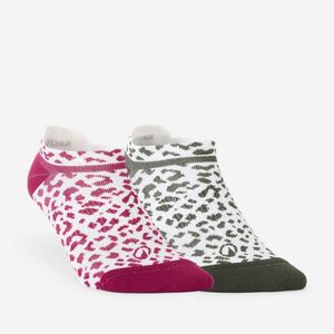 Set 2 perechi șosete invizibile de fitness mov și verde imagine