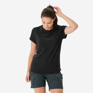 Tricou 100 % lână merinos negru, damă imagine