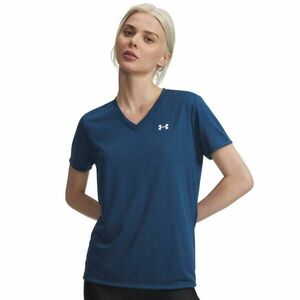 Tricou fitness decolteu V Under Armour Albastru Damă imagine