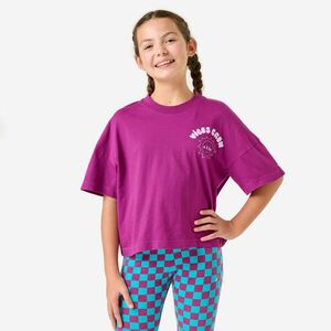 Tricou oversize, mov roz, fete imagine