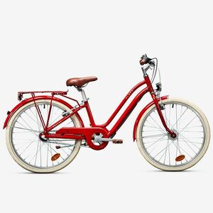 Bicicletă oraș ELOPS 900 roșu copii 135-150 cm imagine