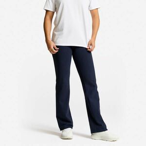 Colanți de fitness evazați din bumbac Albastru Damă imagine