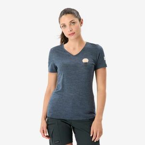 Tricou cu lână merinos, Merino Fresh albastru, damă imagine