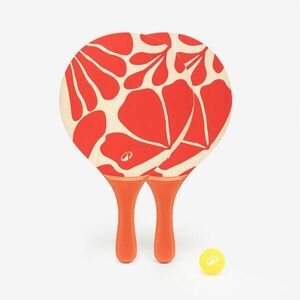 Set rachete Tenis pe plajă WOODY RACKET ROȘU imagine