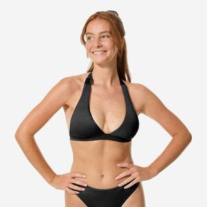 Bustieră de baie tip triunghiuri lungi surf Cora Negru Damă imagine