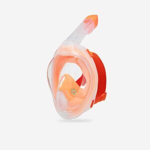 Mască snorkeling de suprafață Easybreath + cu valvă acustică (>10ani) Portocaliu imagine