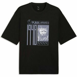 Puma GRAPHIC PHOTO PRINT TEE Tricou pentru bărbați, negru, mărime imagine