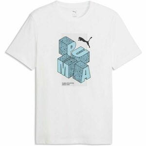 Puma GRAPHIC TEE Tricou pentru bărbați, alb, mărime imagine
