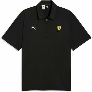 Puma FERRARI RACE CLOUDSPUN POLO Tricou polo bărbați, negru, mărime imagine