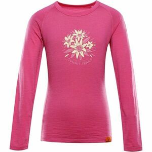 ALPINE PRO MERENO Tricou copii, roz, mărime 128-134 imagine