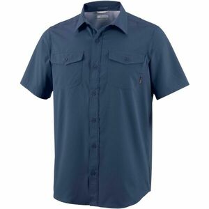 Columbia UNTILIZER™ II SOLID SHORT SLEEVE SHIRT Cămaşă pentru bărbați, albastru închis, mărime imagine
