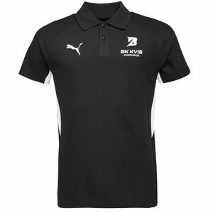 Puma TEAMEVOSTRIPE POLO Tricou polo bărbați, negru, mărime imagine