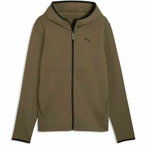 Puma TECH FULL ZIP HOODIE DK Hanorac pentru bărbați, kaki, mărime imagine