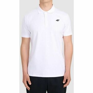 4F POLO SHIRT Tricou polo pentru bărbați, alb, mărime imagine