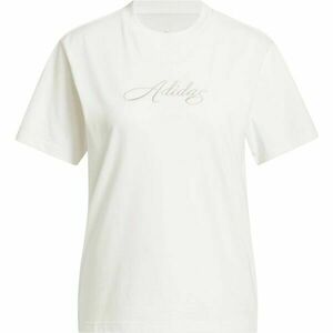 adidas W SC CURSIVE TEE Tricou pentru femei, alb, mărime imagine