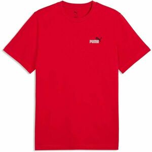 Puma ESSENTIALS 2COLOR SMALL NO 1 LOGO TEE Tricou bărbați, roșu, mărime imagine