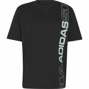 adidas VERTICAL LINEAR LOGO GRAPHIC T-SHIRT Tricou de bărbați, negru, mărime imagine