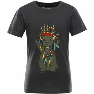 ALPINE PRO ECOMO 3 Tricou copii, negru, mărime 92-98 imagine