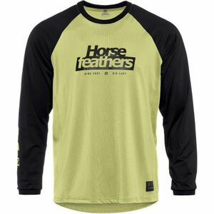 Horsefeathers SPIKE LS Tricou ciclism de bărbați, verde deschis, mărime imagine