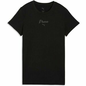 Puma ESSENTIALS SCRIPT TEE Tricou pentru damă, negru, mărime imagine