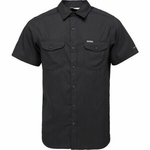 Columbia UNTILIZER™ II SOLID SHORT SLEEVE SHIRT Cămaşă pentru bărbați, negru, mărime imagine
