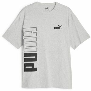 Puma POWER COLORBLOCK TEE Tricou bărbați, gri, mărime imagine