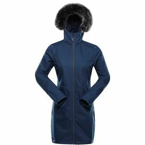 ALPINE PRO IBORA Geacă lungă softshell pentru femei, albastru, mărime imagine