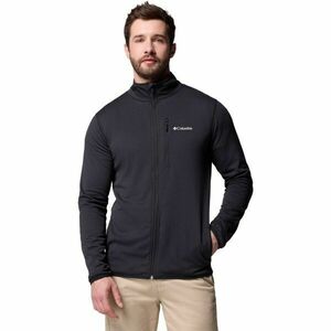 Columbia ESSENTIAL HIKE™ GRID FLEECE FULL ZIP Hanorac fleece bărbați, negru, mărime imagine