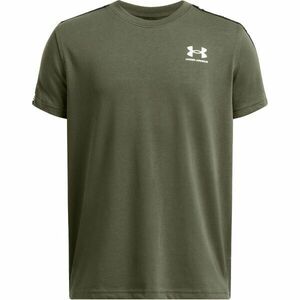 Under Armour SPORTSTYLE TAPED Tricou pentru băieţi, verde închis, mărime M imagine